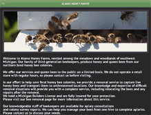 Tablet Screenshot of alamohoneyfarms.com
